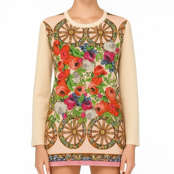 Dolce & Gabbana Tops - DOLCE & GABBANA silk long sleeve top